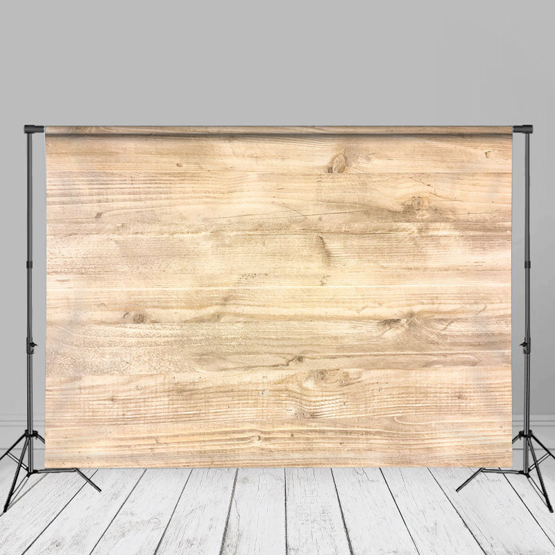 Aperturee - Light Brown Wood Texture Portrait Photo Backdrop