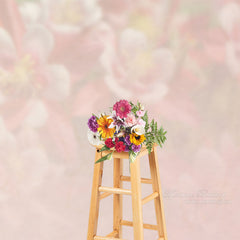 Aperturee - Light Color Pink Floral Bokeh Fine Art Photo Backdrop