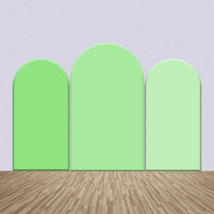 Aperturee - Light Green Colors One Sided Arch Backdrop Kit