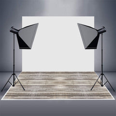 Aperturee - Classic Light Grey Texture Wood Rubber Floor Mat