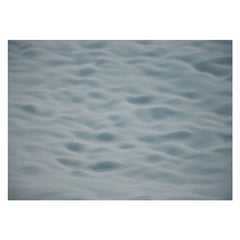 Aperturee - Light Grey Sea Wave Texture Photo Rubber Floor Mat