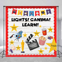 Aperturee - Lights Canima Learn Custom Back To School Backdrop