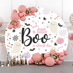 Aperturee Little Boo Halloween Baby Shower Backdrop For Girls