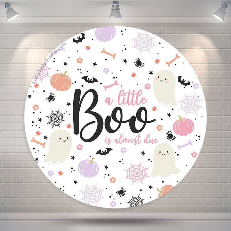 Aperturee Little Boo Halloween Baby Shower Backdrop For Girls