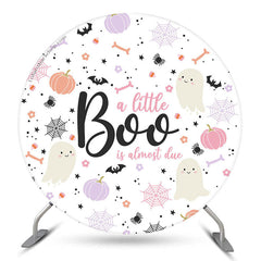 Aperturee Little Boo Halloween Baby Shower Backdrop For Girls