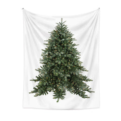 Aperturee - Little Gold Spark Christmas Tree Room Wall Tapestry