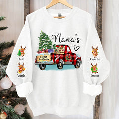 Aperturee - Little Reindeer Christmas Tree Truck Custom Sweatshirt