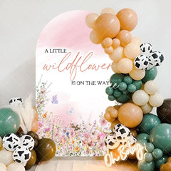 Aperturee - Little Wildflower Spring Baby Shower Arch Backdrop