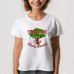 Aperturee - Lively Tree Personalized Family Reunion T-Shirt