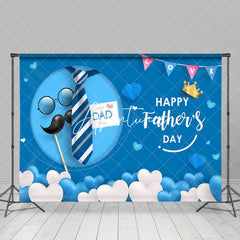 Aperturee - Love Best Dad Ever Blue Moon Fathers Day Backdrop