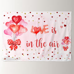 Aperturee - Love Is In The Air Balloons Valentines Day Backdrop