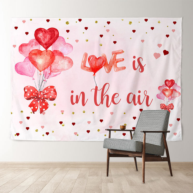 Aperturee - Love Is In The Air Balloons Valentines Day Backdrop