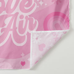 Aperturee - Love Is In The Air Pink Valentines Day Decor Backdrop