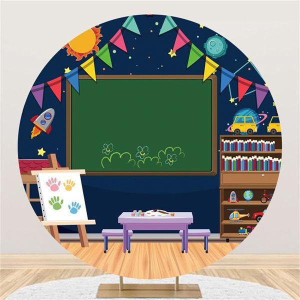 Aperturee Lovely And Round Class Welcome Back To School Backdrop