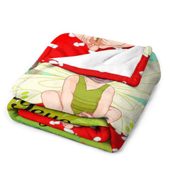 Aperturee - Lovely Elf Mushroom Grassland Custom Photo Blanket