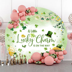 Aperturee - Lucky Clover St Patricks Day Baby Shower Backdrop