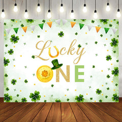 Aperturee - Lucky One St Patricks Day 1st Birthday Backdrop