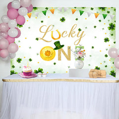 Aperturee - Lucky One St Patricks Day 1st Birthday Backdrop