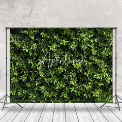 Aperturee - Lush Green Leaves Spring Backdrop For Photo Booth