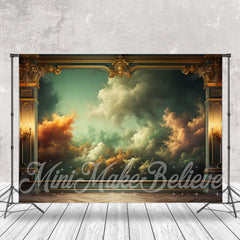 Aperturee - Luxurious Wall Colorful Cloud Painting Backdrop