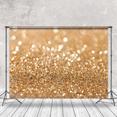 Aperturee - Luxury Gold Glitter Texture Bokeh Photo Backdrop