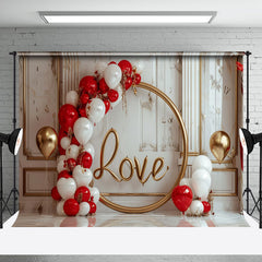 Aperturee - Luxury Marbled Wall Balloons Valentines Day Backdrop