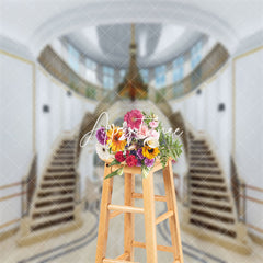 Aperturee - Luxury Staircase Interior Window Backdrop For Photo