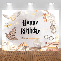 Aperturee - Magic Flaoting Things School Birthday Backdrop