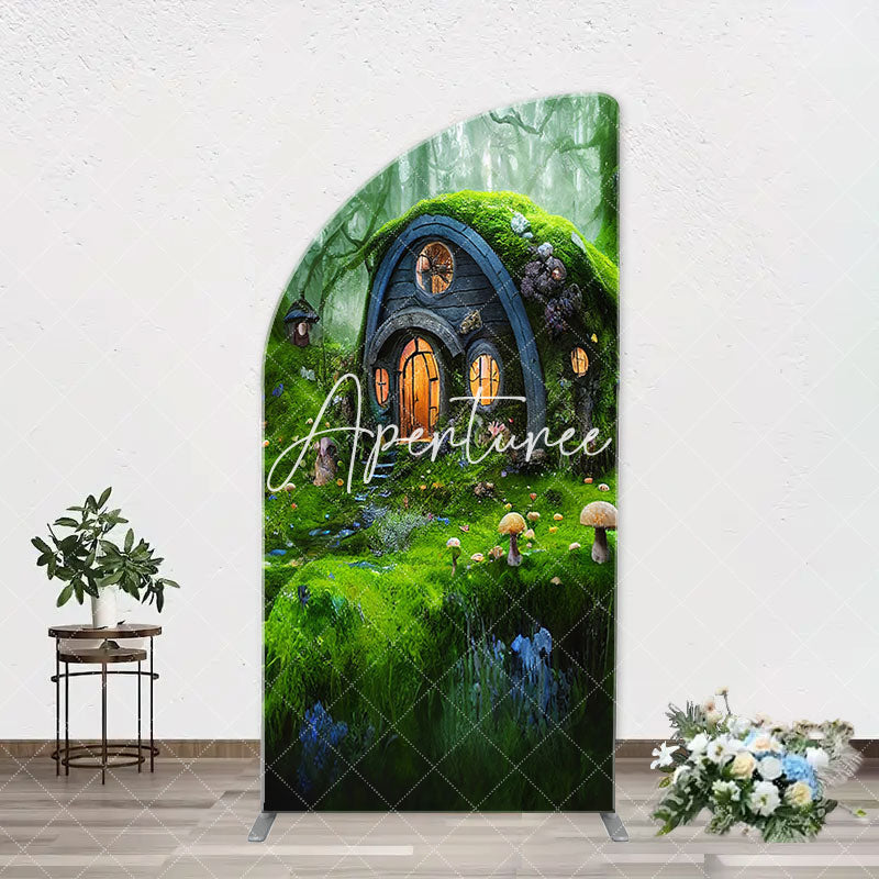 Aperturee - Magic Forest Spring Greeny Chiara Arch Party Backdrop