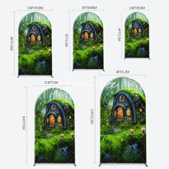 Aperturee - Magic Forest Spring Greeny Chiara Arch Party Backdrop