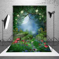 Aperturee - Magic Spring Night Fairy Wonderland Holiday Backdrop