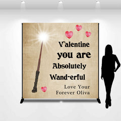 Aperturee - Magic Wand Retro Page Custom Valentines Day Backdrop