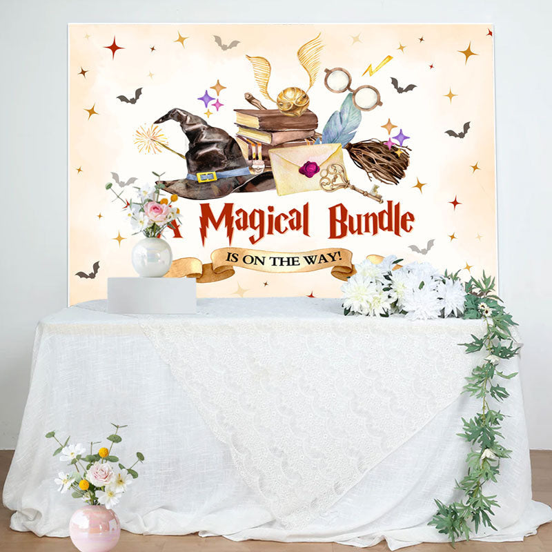 Aperturee - Magical Bundle Theme Cartoon Baby Shower Backdrop