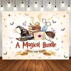 Aperturee - Magical Bundle Theme Cartoon Baby Shower Backdrop