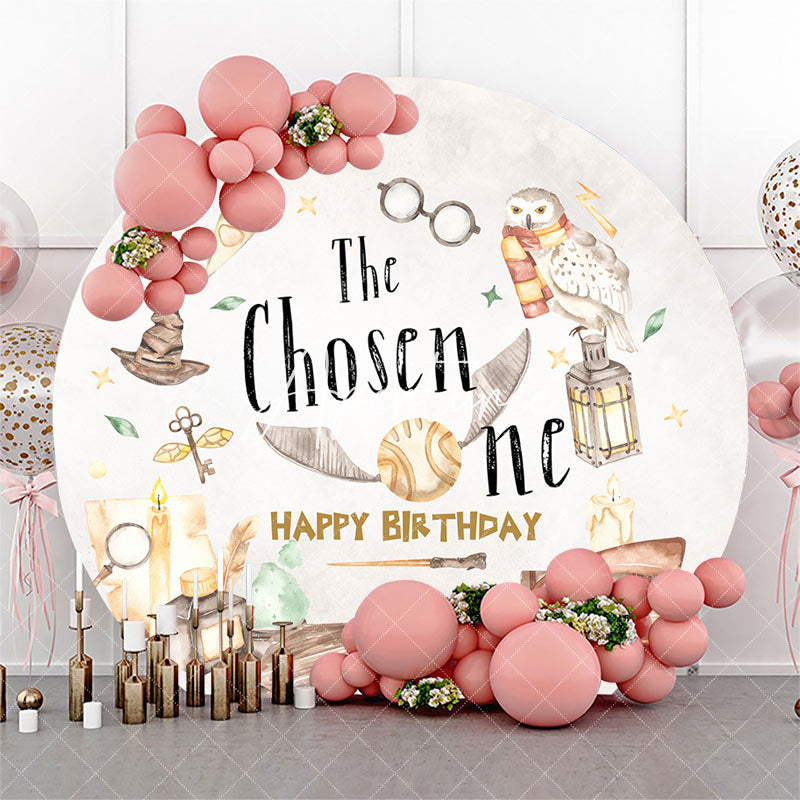 Aperturee - Magical The Chosen One Round 1st Birthday Backdrop