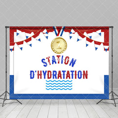 Aperturee - Marathon Station D Hydratation Sport Olympic Backdrop