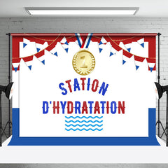 Aperturee - Marathon Station D Hydratation Sport Olympic Backdrop