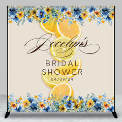 Aperturee - Mediterranean Lemon Custom Bridal Shower Backdrop