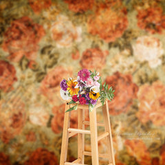 Aperturee - Medival Shabby Rose Fine Art Backdrop For Photography