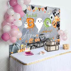 Aperturee - Melted Little Boo Halloween Baby Shower Backdrop