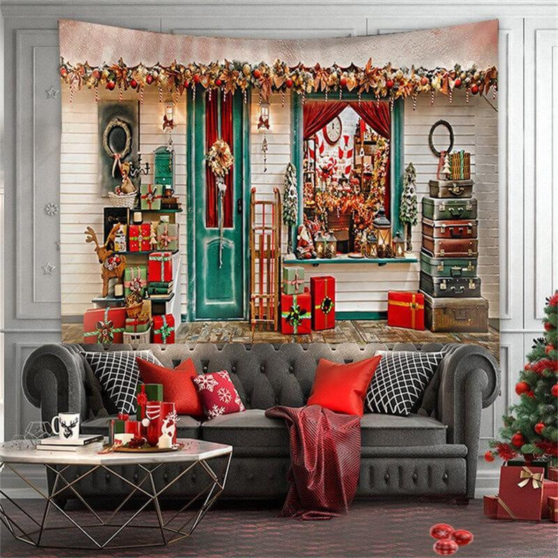 Aperturee - Merry Christmas Shop Room Dorm Decoration Wall Tapestry