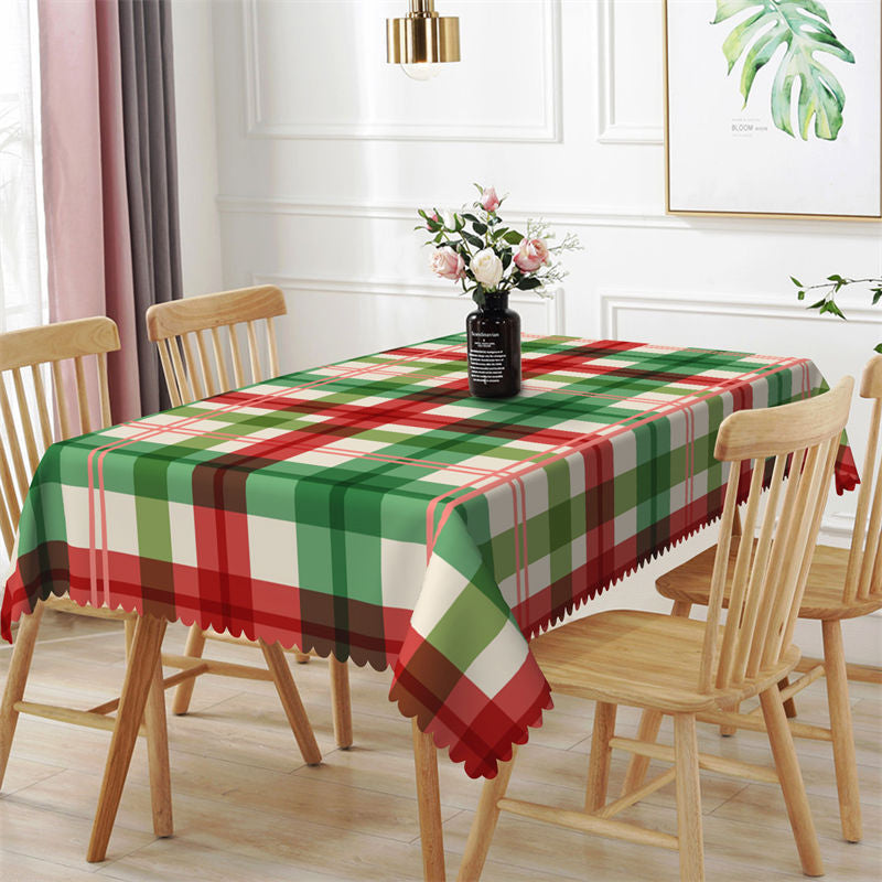 Aperturee - Merry Christmas Holiday Rectangle Tablecloth