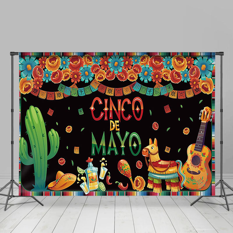 Aperturee - Mexican Cinco De Mayo Fiesta Party Backdrop