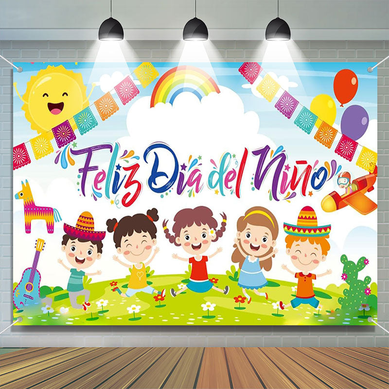 Aperturee - Mexican Feliz Dia Del Nino Children Day Backdrop