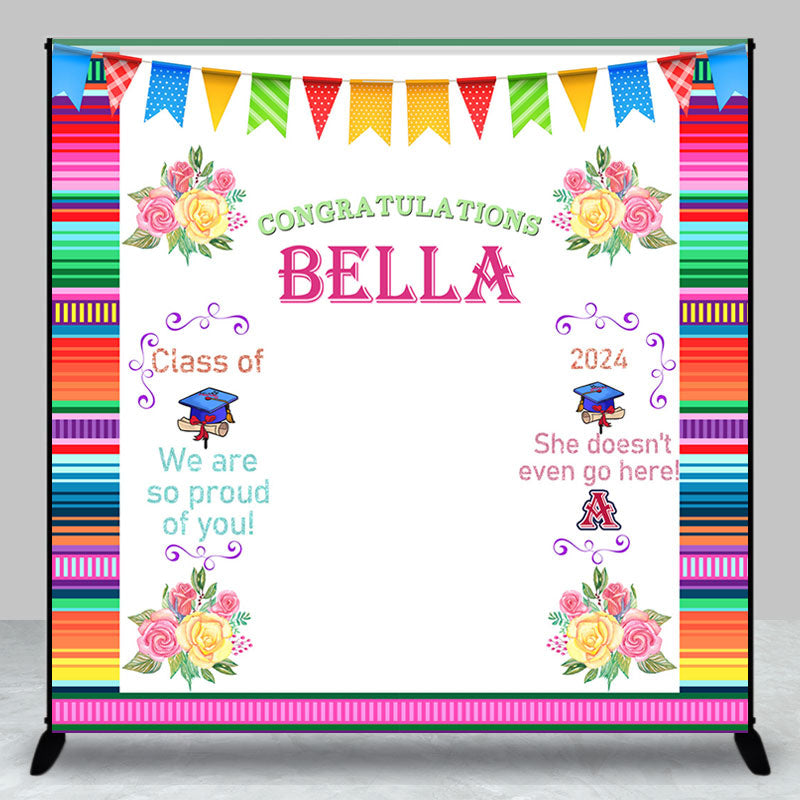 Aperturee - Mexican Fiesta Graduation Party Custom Backdrop