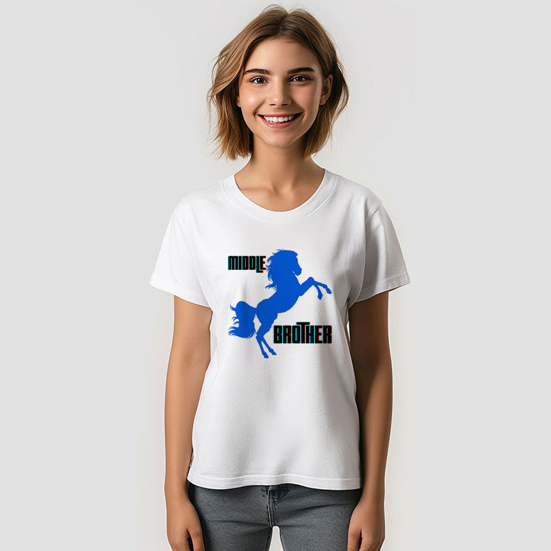 Aperturee - Middle Brother Horse Custom Family T-Shirt