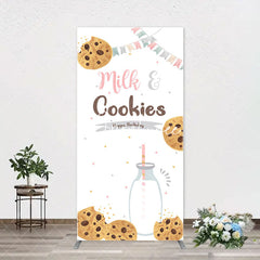 Aperturee - Mink And Cookies Healthy White Arch Birthday Backdrop