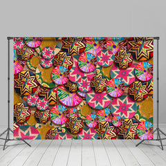 Aperturee - Minority Colorful Ethiopian Basket Pattern Backdrop