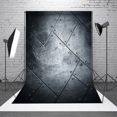 Aperturee - Modern Black Metal Texture Backdrop For Photo Studio