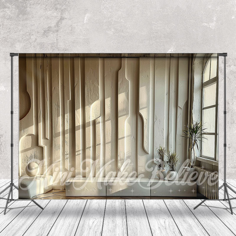 Aperturee - Modern Living Room Retro Wall Backdrop For Mini Session